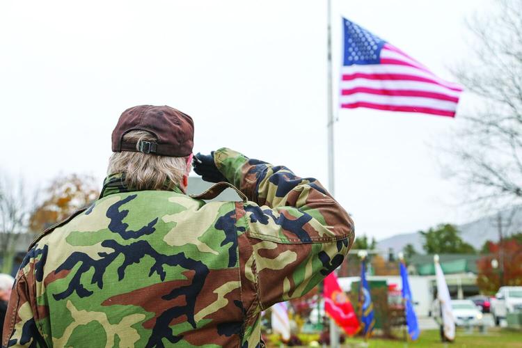 11-11-25 Veterans Day Ceremony salute behind