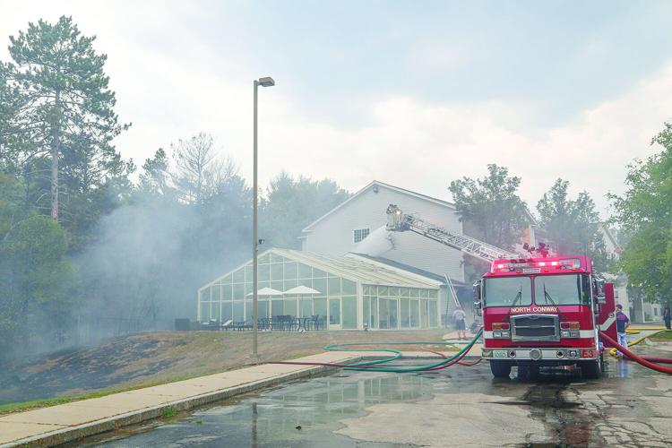 08-13-25 Holiday Inn-Brush Fire hosing wide