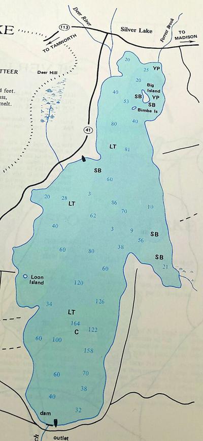 North Country Angling - Silver Lake map