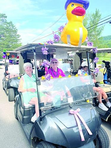Golf Column - Wentworth - Member-Guest duck on cart