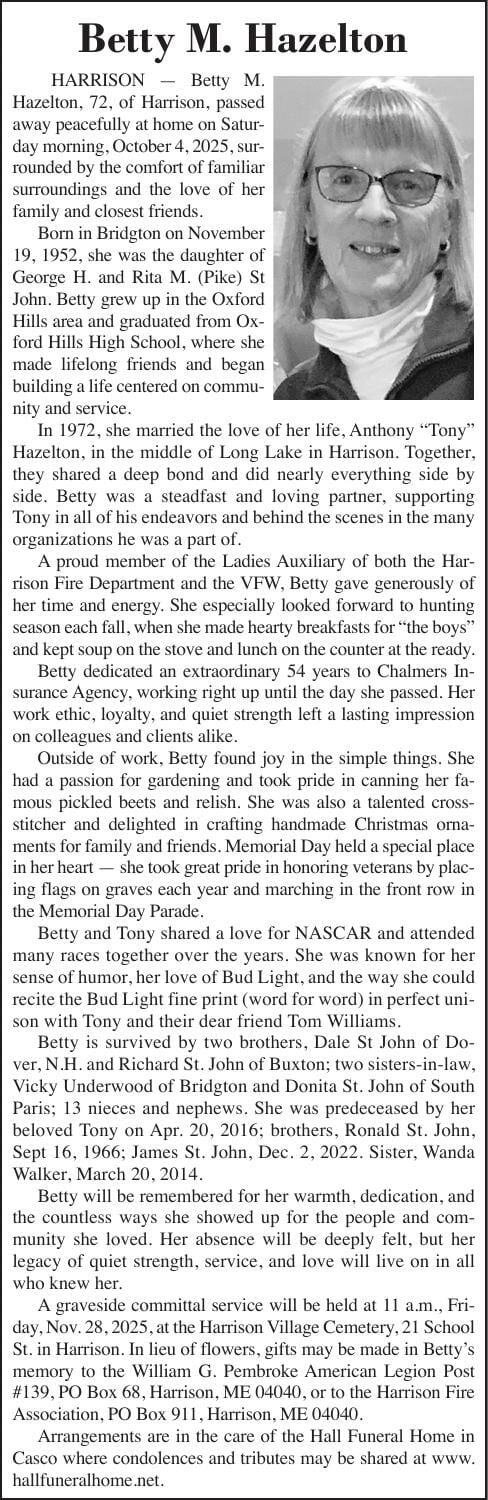 Betty M. Hazelton