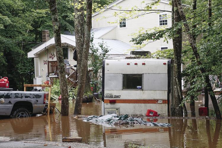 07-22-23 Flooding Pequawket flooded yard