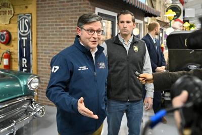 Hoping to preserve his narrow majority, U.S. House Speaker Mike Johnson campaigned alongside Matt Van Epps, who narrowly won a December 2025 special election in a strongly Republican district in Tennessee.