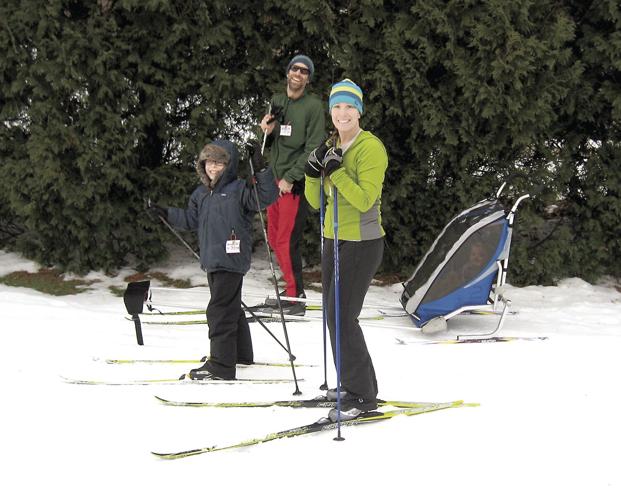 Nordic Tracks - Alaskan family with a pulk at JSTF