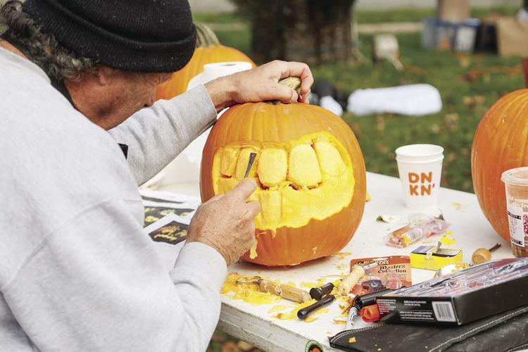 10-30-21 Pumpkins carving tight