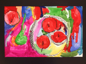 Winterland Marketplace displaying student artwork (153 Words)