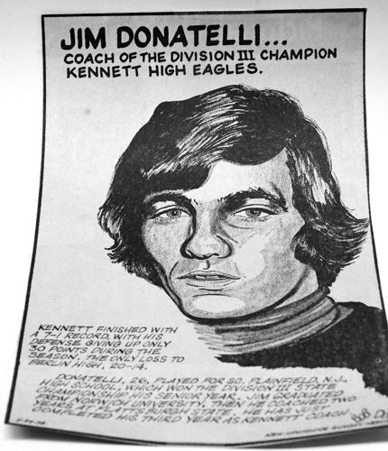 KHS Football - 1974 Champs - Jim Donatelli cartoon
