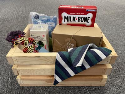 Gift basket for dog license raffle