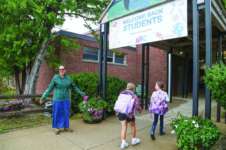 09-03-26 First Day School CIS welcome sign