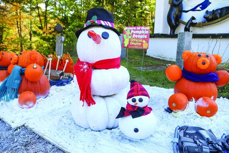 10-01-26 Pumpkin People nordic village snowmen