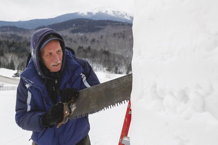 01-28-22 Snow Sculpting sawing tight