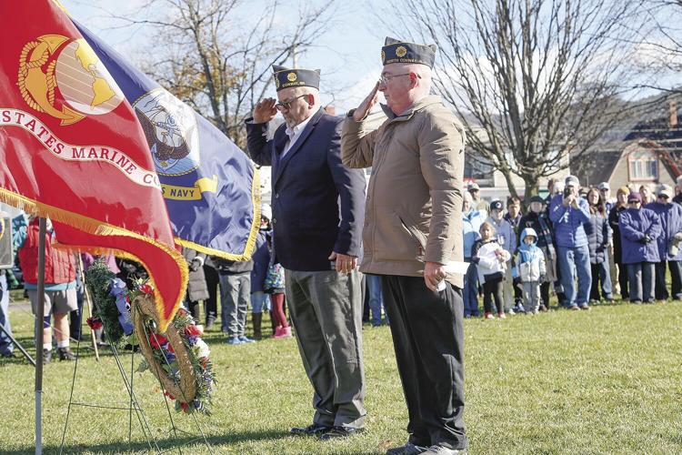 11-11-23 Vets Day Ceremony laying wreaths 2