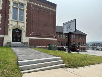 Entrance to Berlin Elementary School