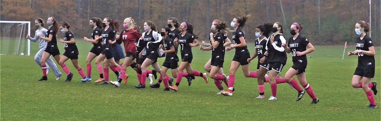 KHS girls soccer - warm up