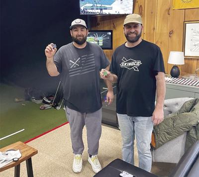 White Mountain Indoor Golf - Week 2 Andes winners Adam Lanzilotti and Stephen Puzas