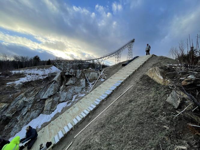 Two views of Nansen Ski Jump
