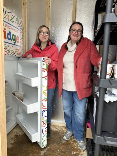 Magen Moreau (left) and Stacy Gallant are two volunteers