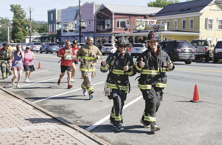 7-10-21 Tunnels to Towers firefighters - Kerr and Locks - thumbs up