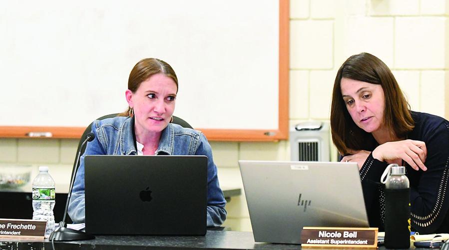 Conway School Board - chair vote - Aimee Frechette and Nicole Bell