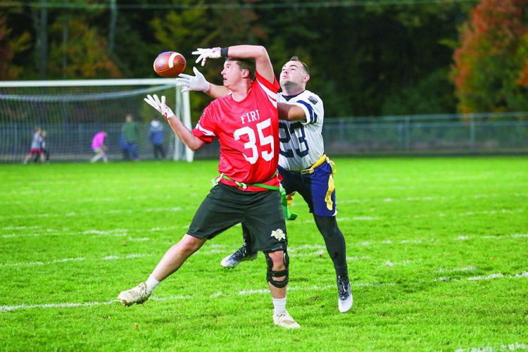 10-14-26 Battle of Badges FB moores slipping pass