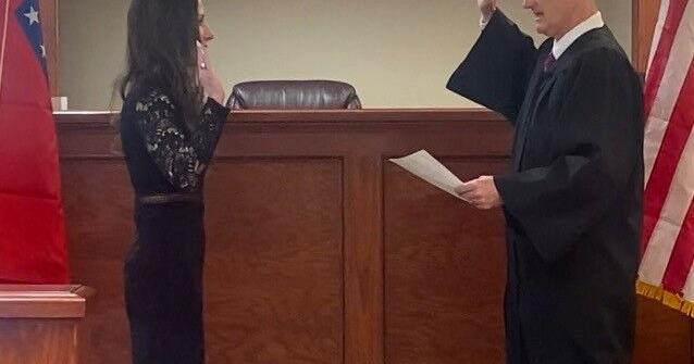 Luker sworn in as District Judge | News | couriernews.com