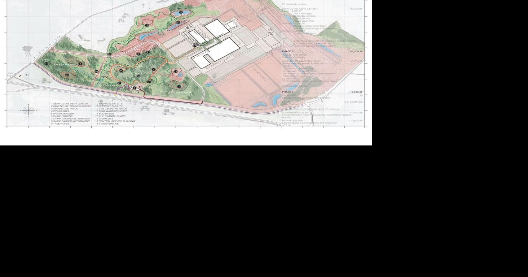Rivian reveals updated site plan for Stanton Springs North