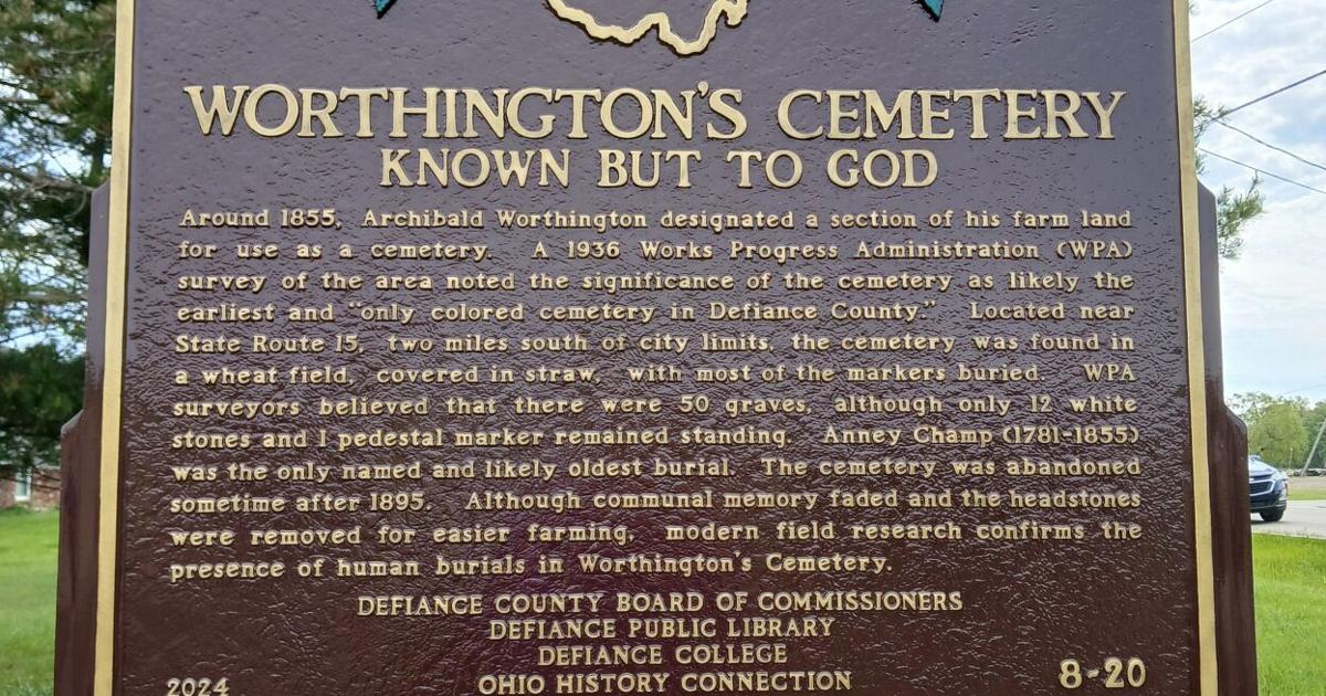 Dedication held for Worthington Cemetery historical marker