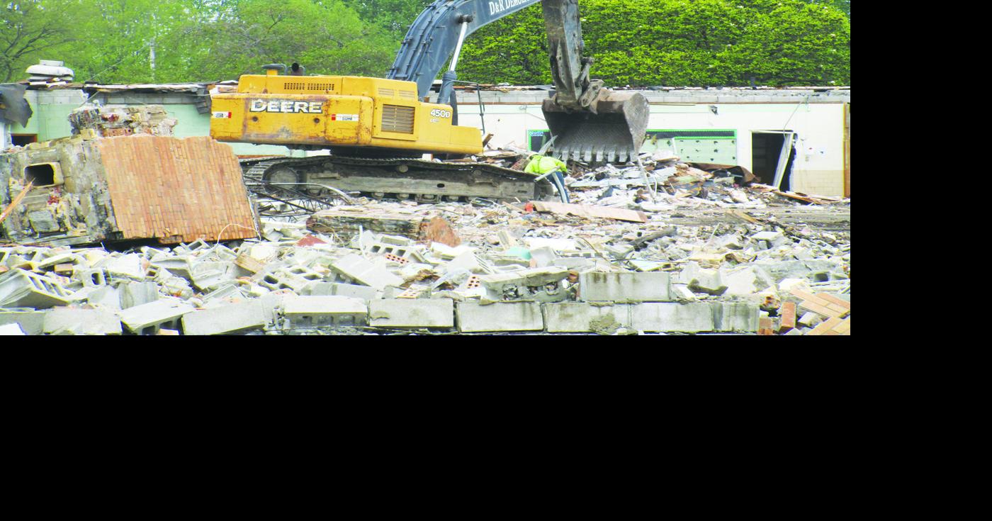 Demolition continues at C.D. Brillhart Elementary School in Napoleon