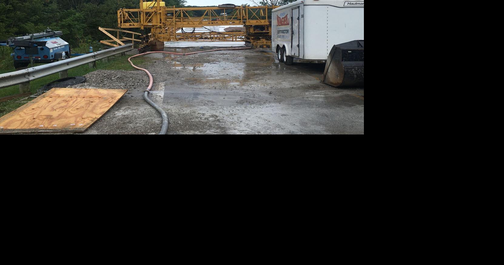 Harding Road bridge deck curing following Saturday morning pour | Local ...