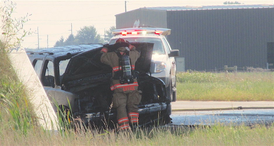 Car fire prompts road closure in Defiance Local News