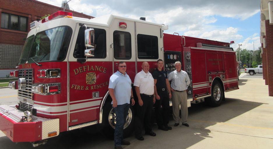 Defiance takes possession of new fire engine Local News crescent
