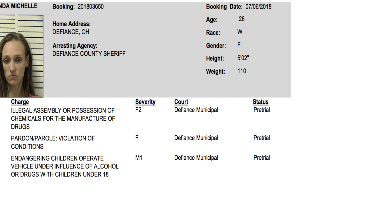 Glenda Baldridge CCNO Booking Photos