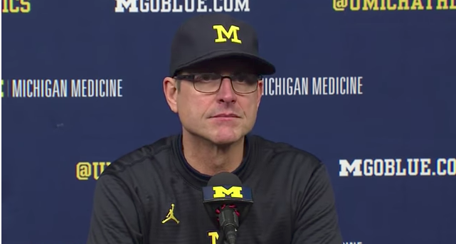 Ohio State Michigan Um Coach Jim Harbaugh Postgame Press Conference Local Videos Crescent News Com