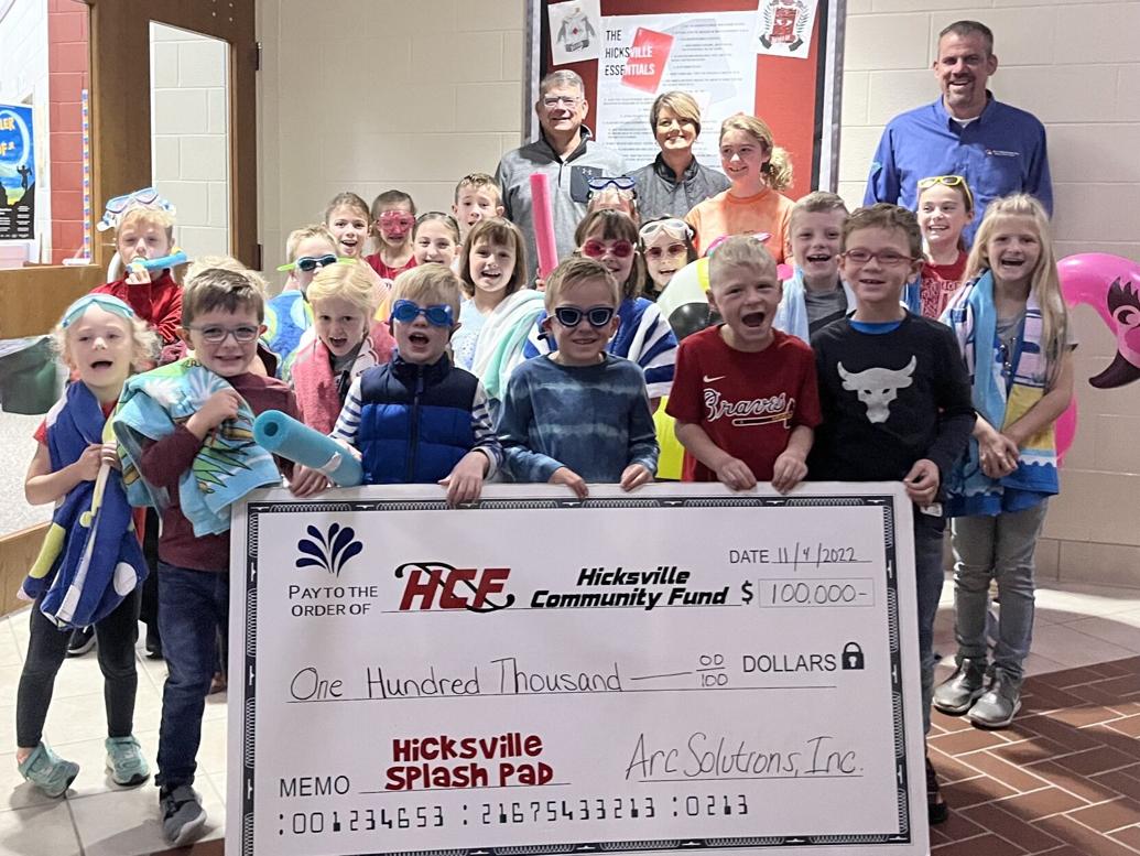 Hicksville splash pad donors offer big contribution Local News