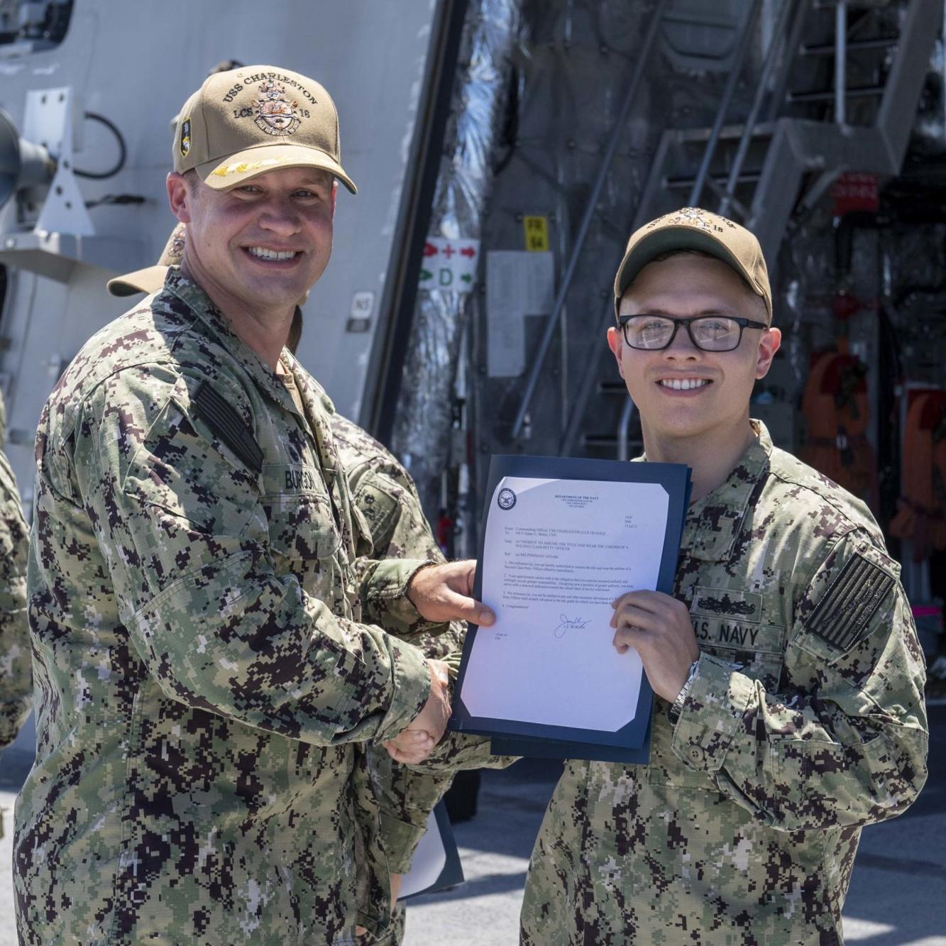 Local sailor earns promotion | Local Military News | crescent-news.com