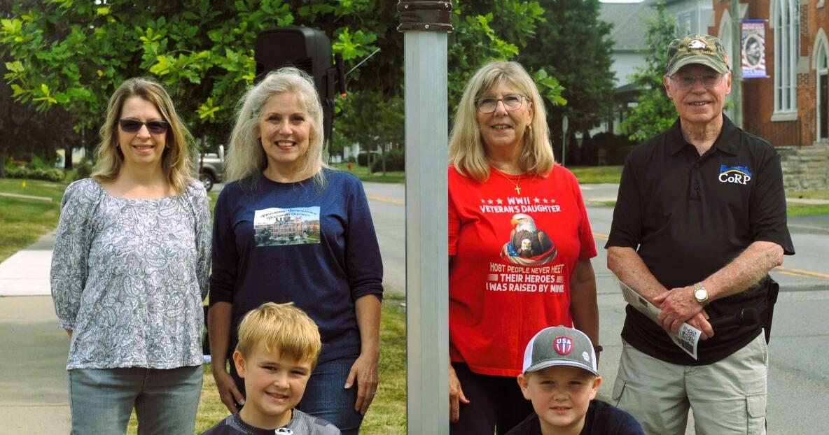 The first of two Paulding Historic District markers unveiled at John Paulding Blast