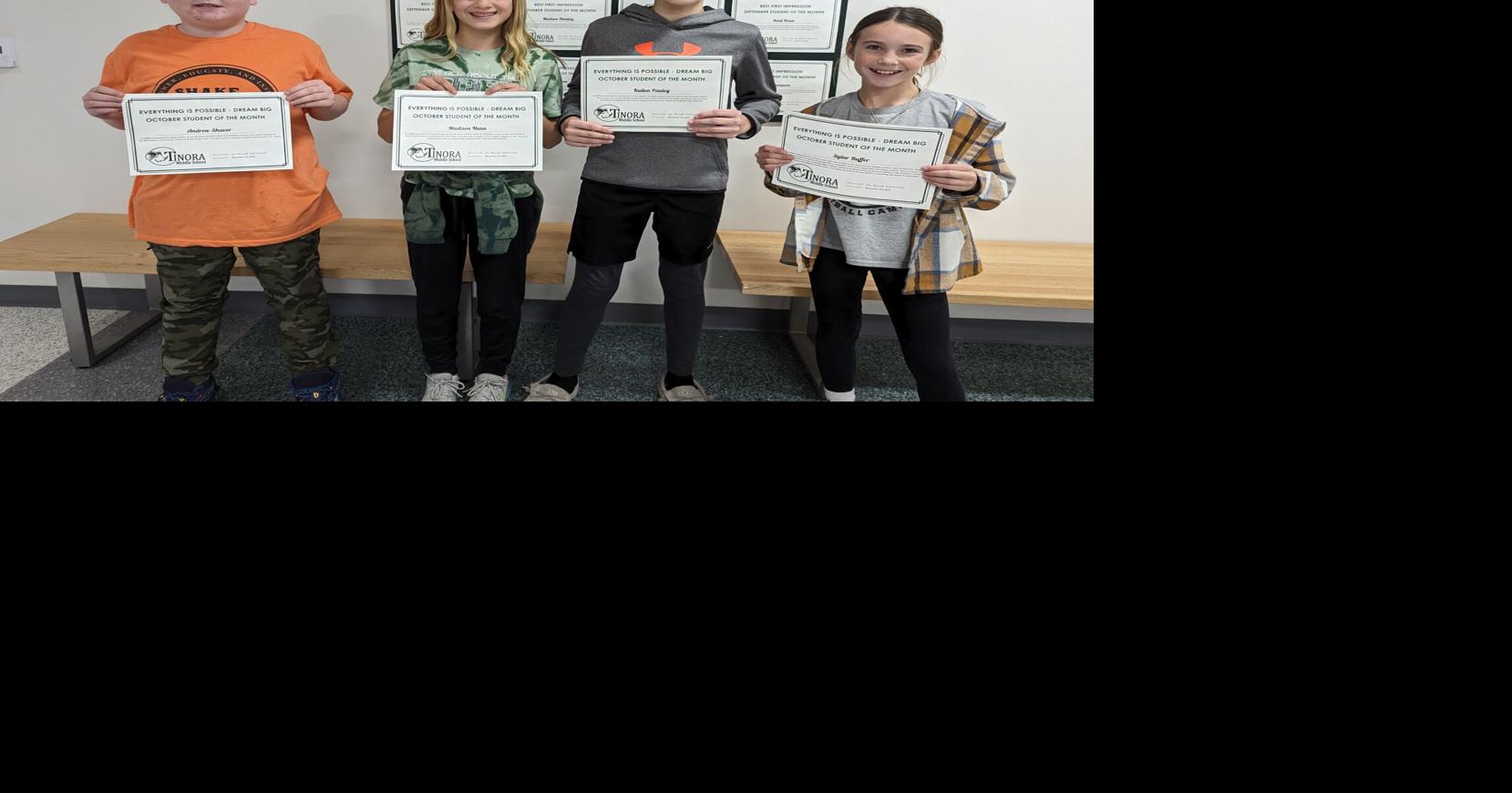 Tinora Middle School ‘Students of the Month’ Local News crescent