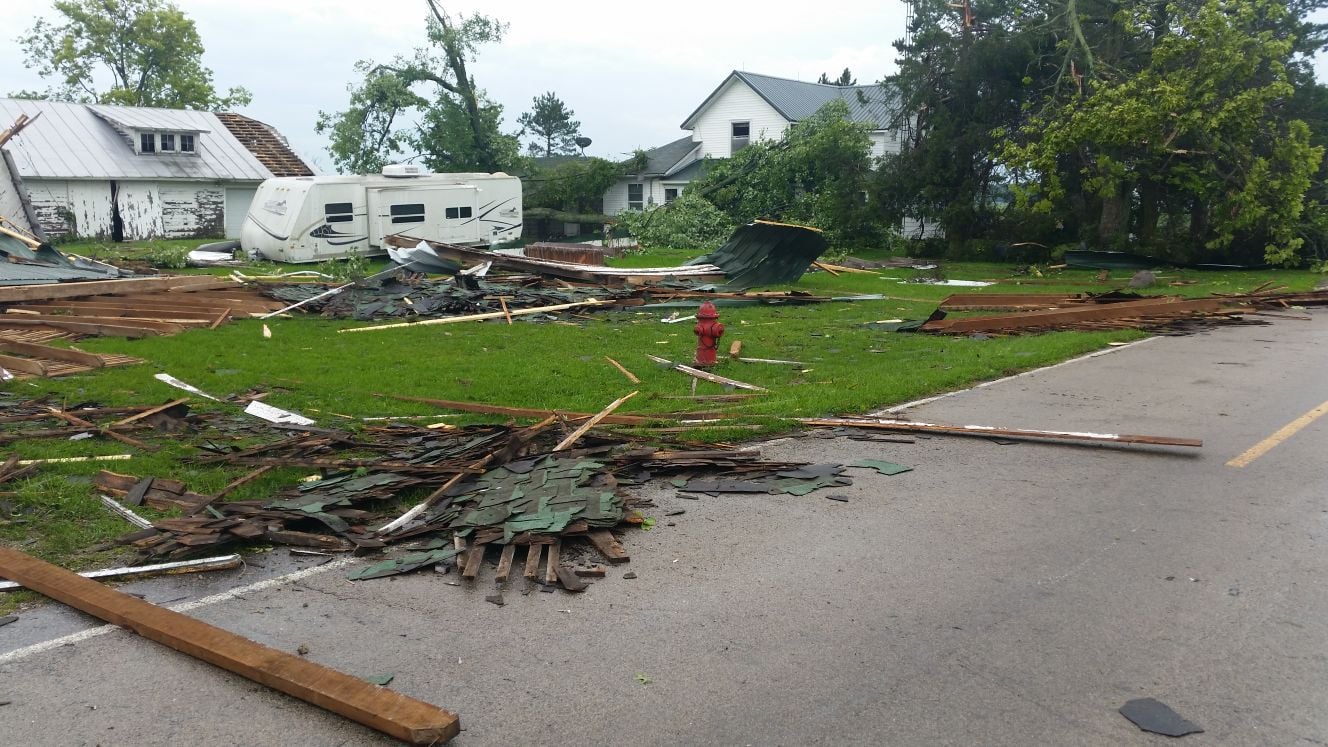 Tornado damage on the north side of Defiance Local News crescent