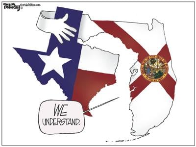 Texas and Florida