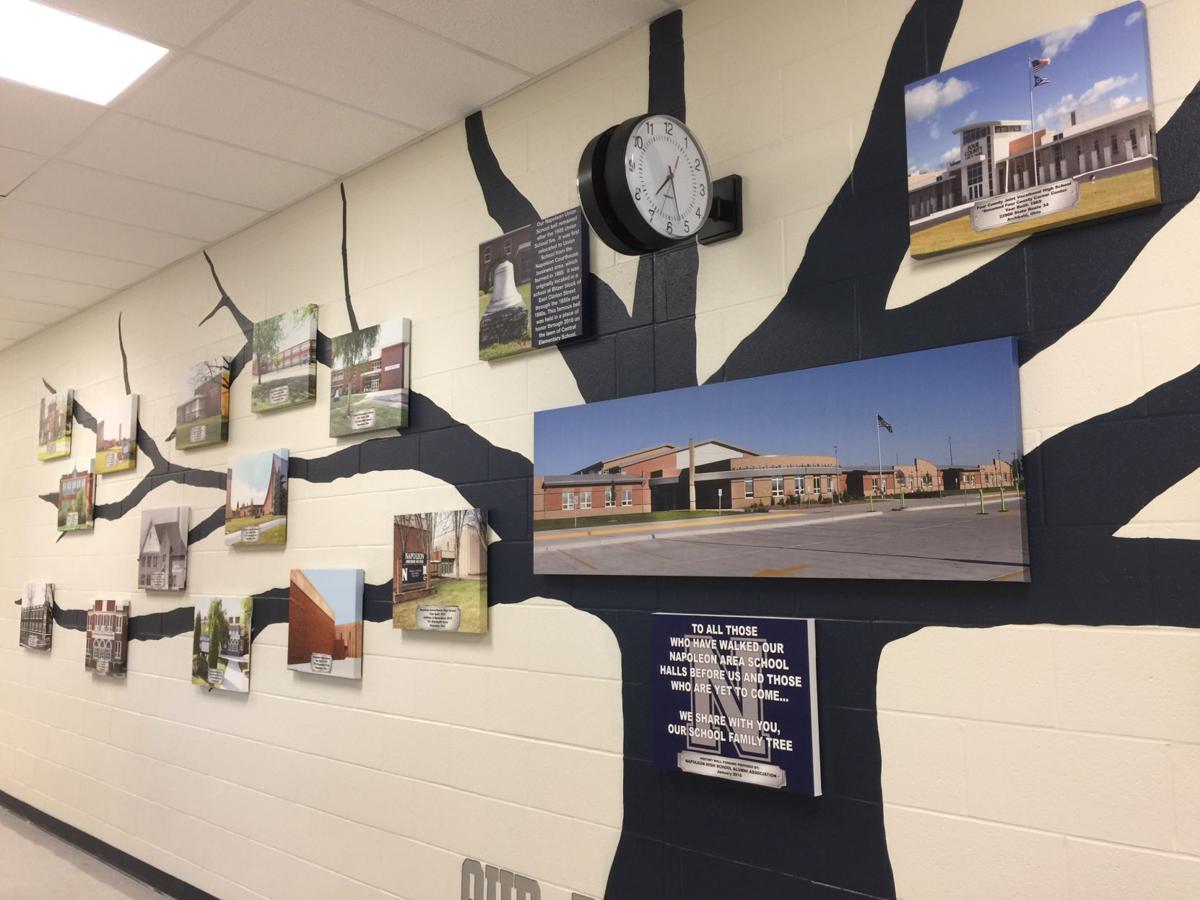 Napoleon school board shows appreciation for new History Wall at