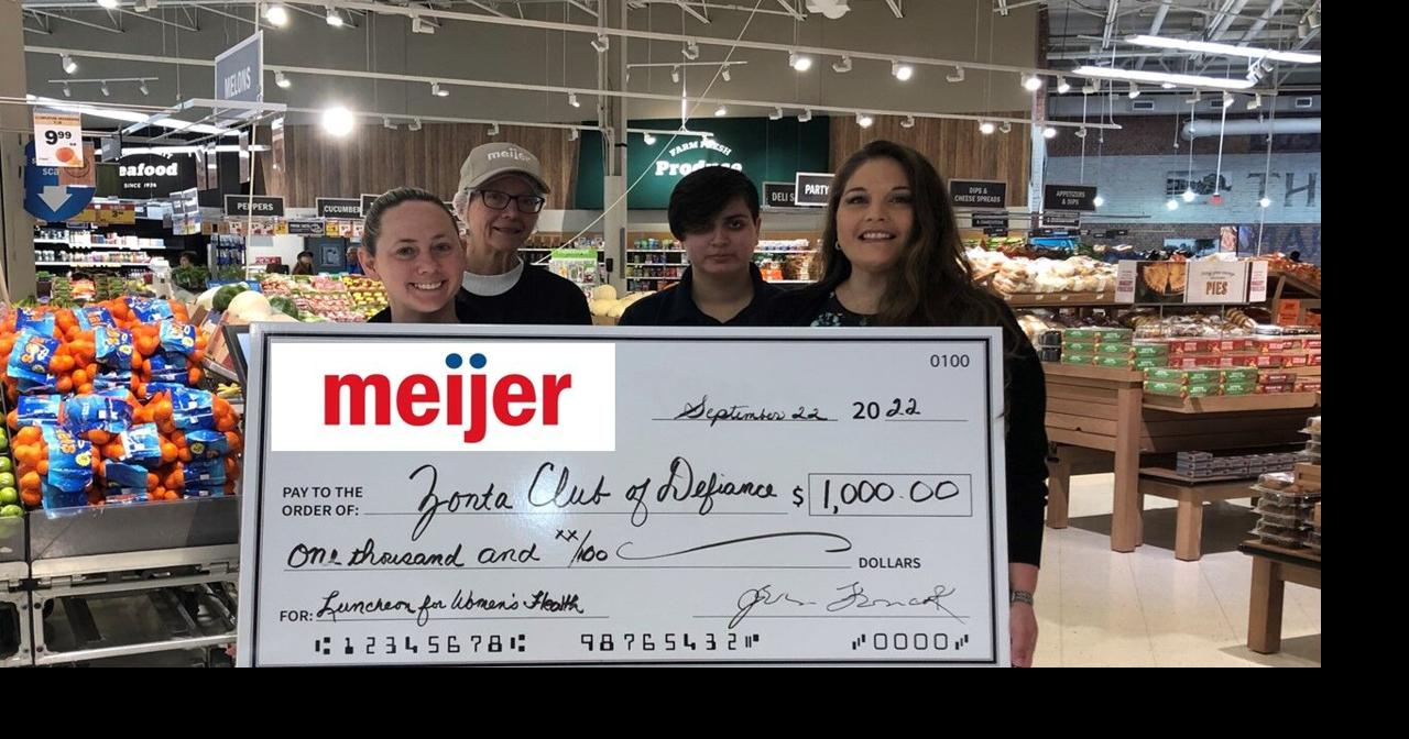 Meijer supports Zonta Local News