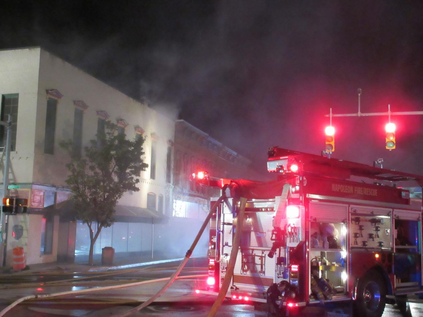 Downtown Napoleon fire 092518