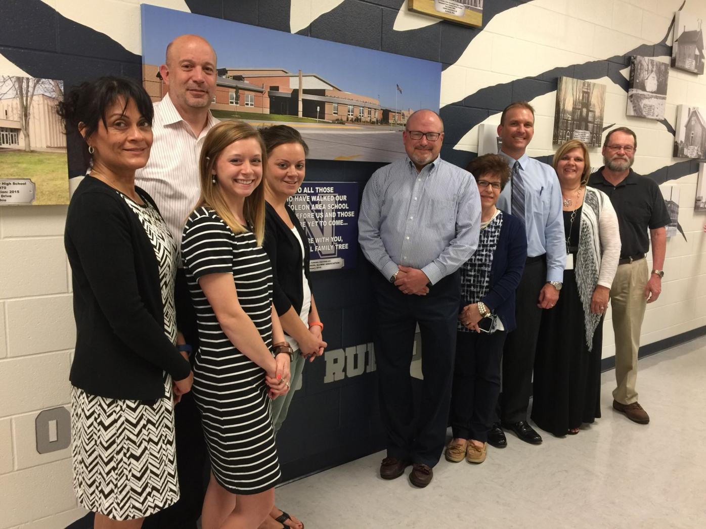 Napoleon school board shows appreciation for new History Wall at