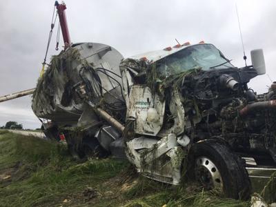 Paulding Co. semi rollover
