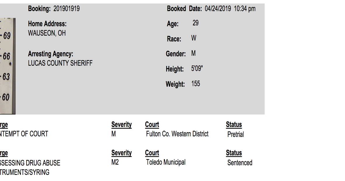 Brent Connolly CCNO Booking Photos