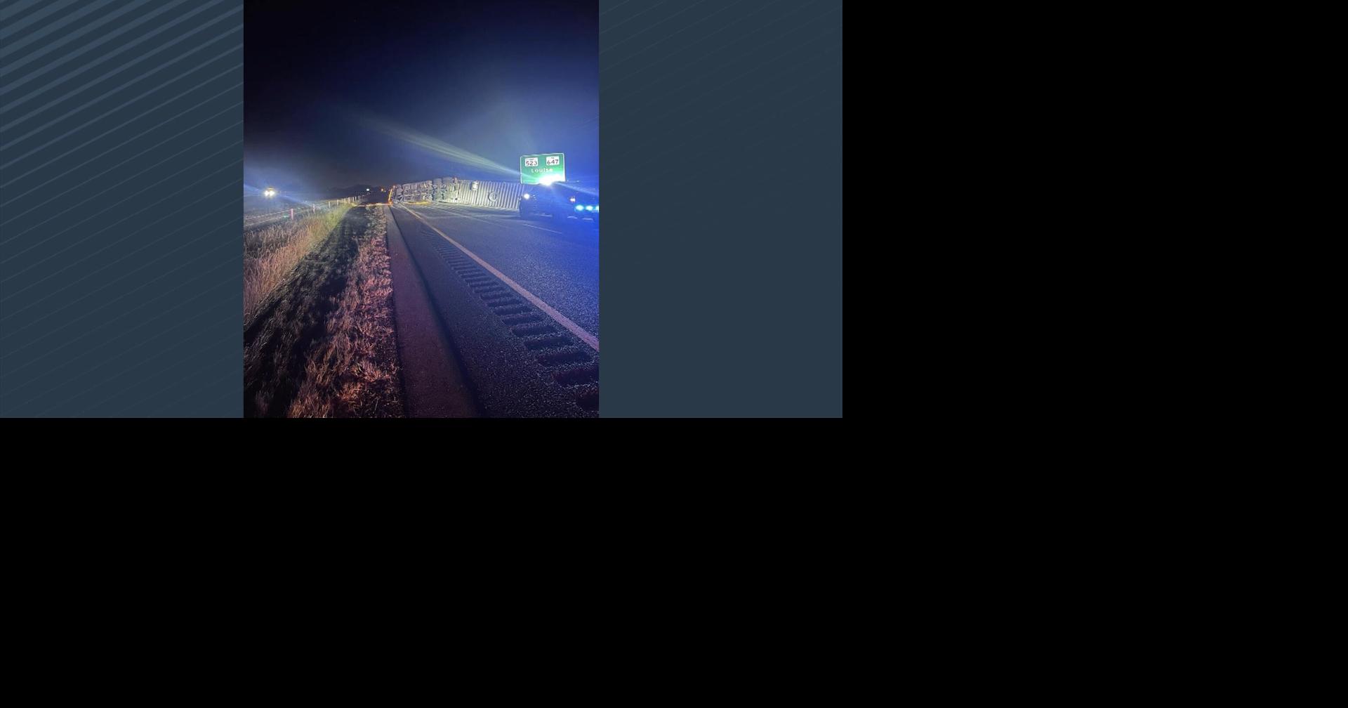 18-wheeler overturned on U.S. Highway 59 in Wharton County this morning ...