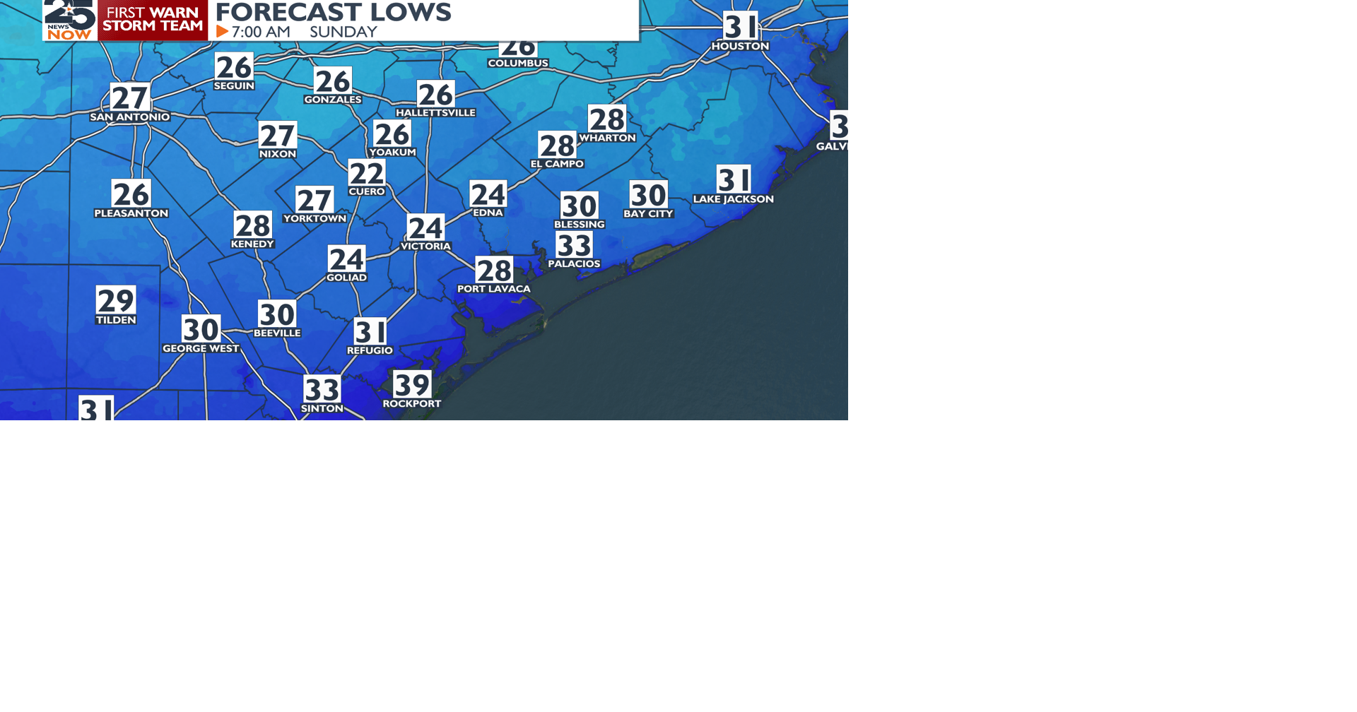 Beautiful day ahead before cold front brings back widespread freezes ...