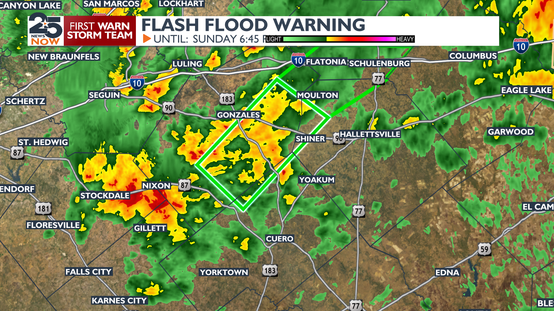 Flash Flood Warning Extended to 6:45PM | Weather | crossroadstoday.com
