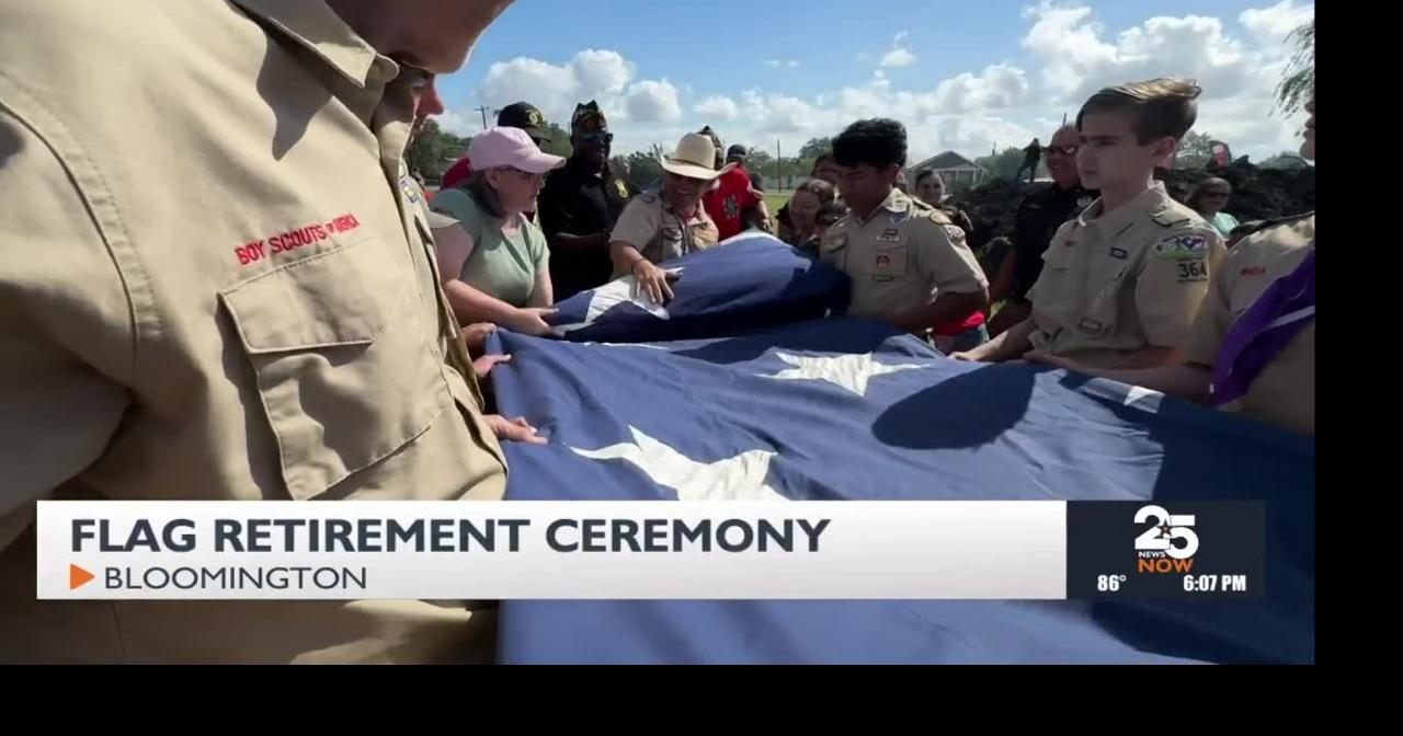 Flag retirement ceremony honors tradition and respect of one of the symbols of our nation