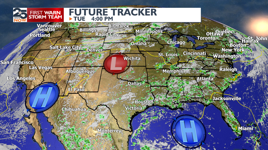 A good chance for midweek showers. | Weather | crossroadstoday.com